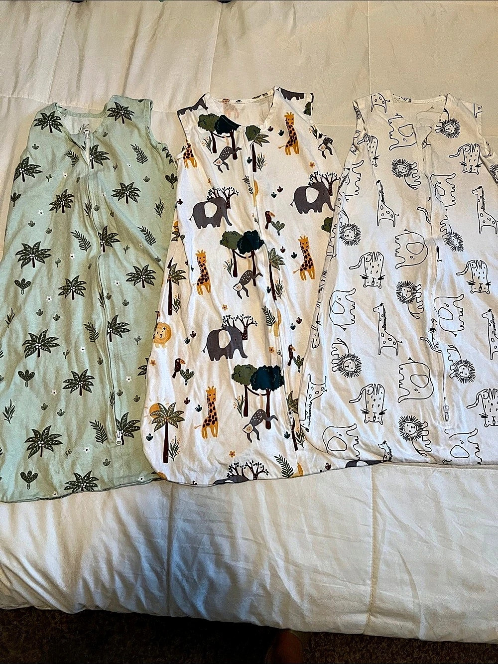 david's kids 3 Pack Baby Sleep Sack Cotton Sleep Sacks Baby 12-18M
